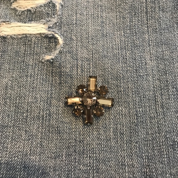 Ann Taylor Loft Jeweled Jean Skirt / Size 4 - Picture 4 of 4